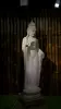 Product image 1 of the product “Standing Buddha with floral carving, Abudaya position. 43 x 39 x 175cm. Natural stone (river stone), stonemasonry ”